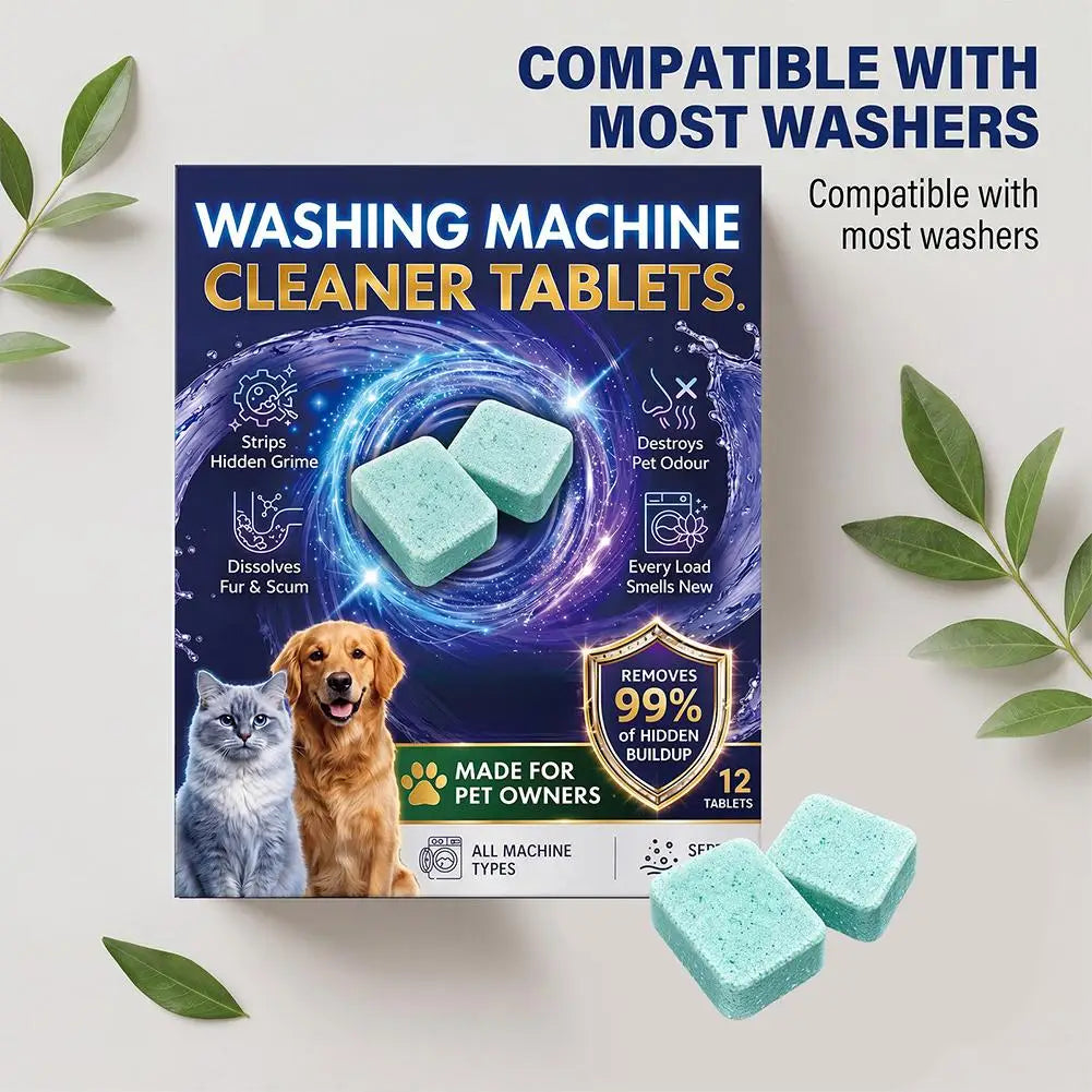 Washing Machine Cleaner Tablets – Descale, Deodorize & Deep Clean
