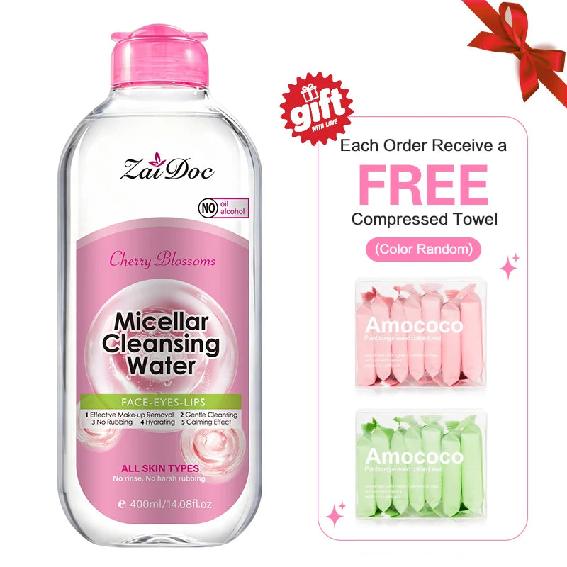 ZaiDoc Micellar Cleansing Water Turmeric & Cherry Blossom 400ml