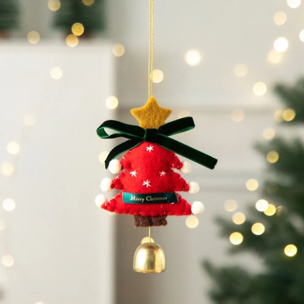 Retro Felt Christmas Ornaments – Glove, Boot & Tree Pendants