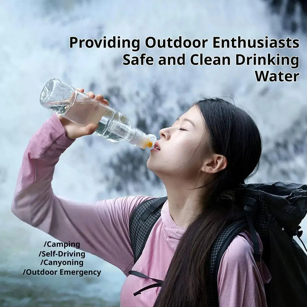 Ultralight Portable Water Filter – 0.1μm Hollow Fiber, 1000L