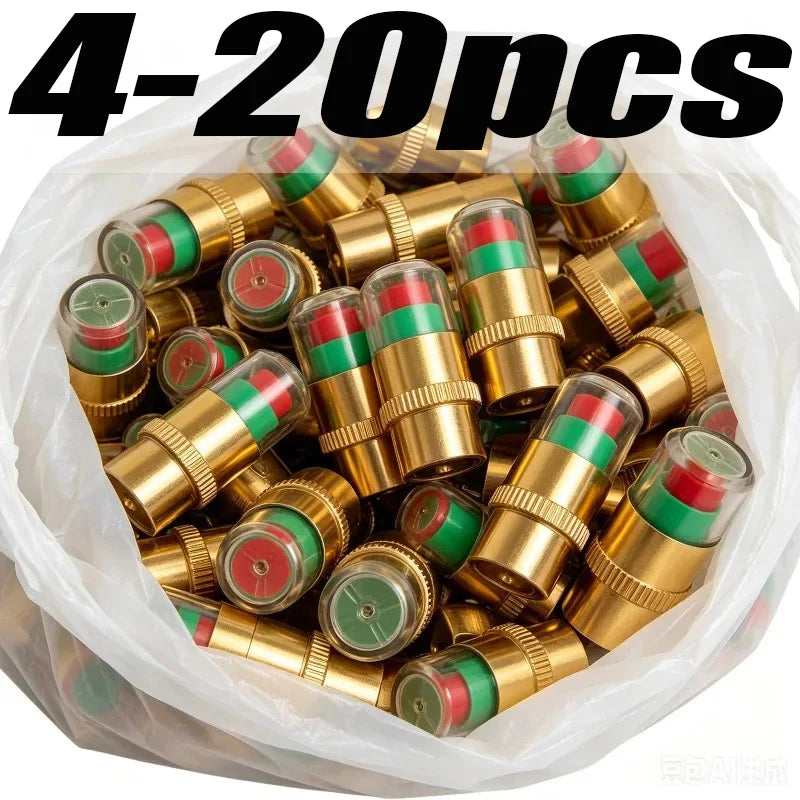 Tire Pressure Indicator Valve Caps – Color Alert 4–20 Pack