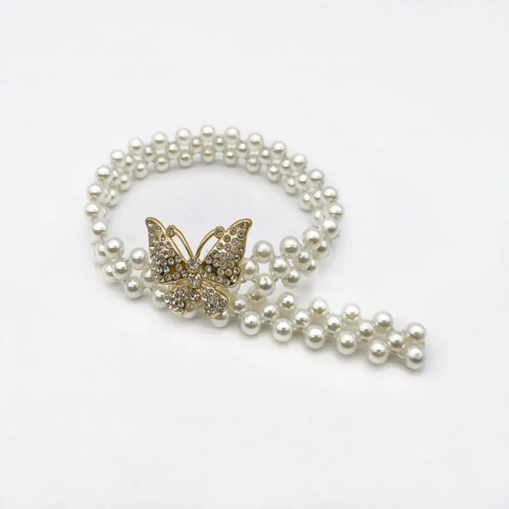 Pearl Elastic Curtain Tiebacks – Adjustable Buckle Straps