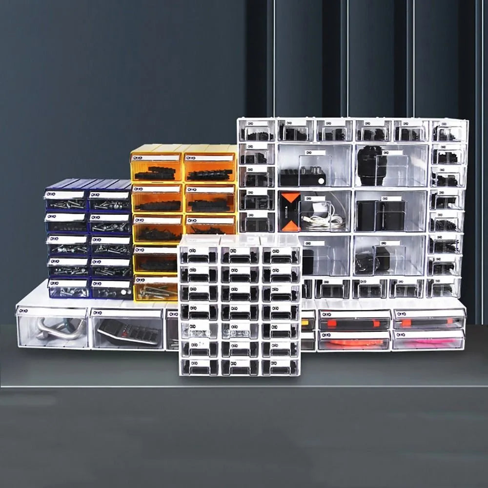 Drawer Style Plastic Storage Box – Hardware Parts Organizer