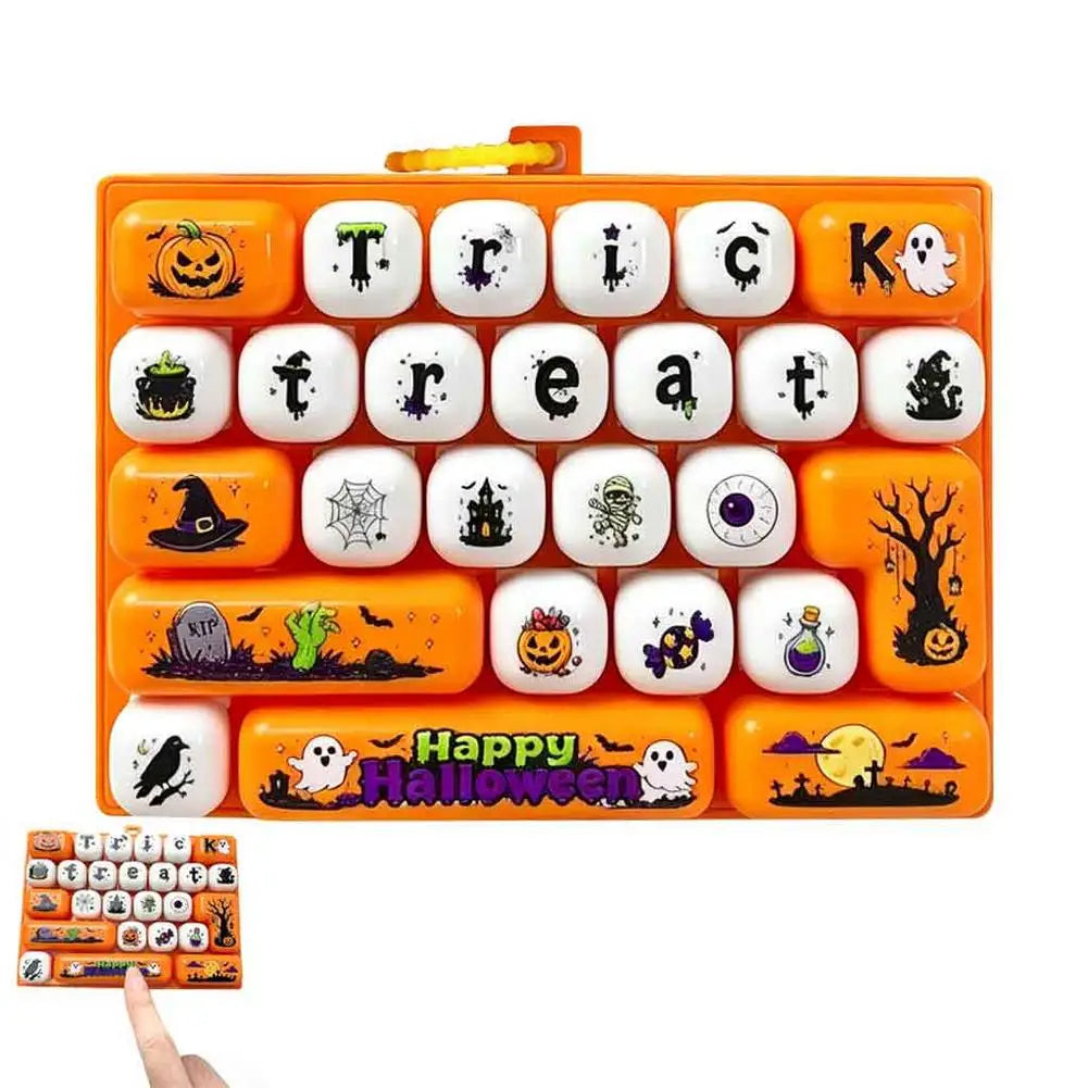 Halloween 26-Key Keyboard Fidget Keychain Pendant Toy | Tactile