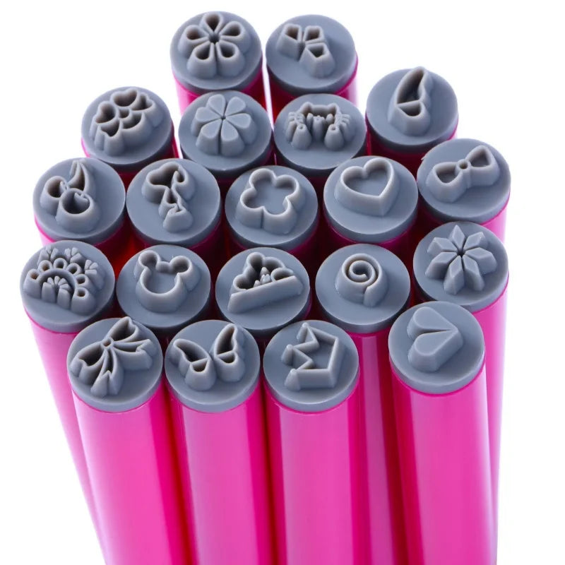 Nail Art Stamp Pen Set – Floral & Butterfly Designs 4/6/10pcs