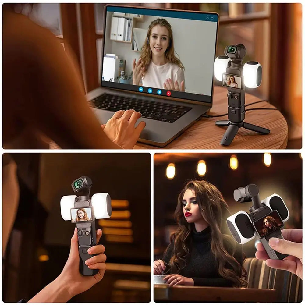 Magnetic LED Fill Light for DJI OSMO Pocket 3 & 4 Vlog