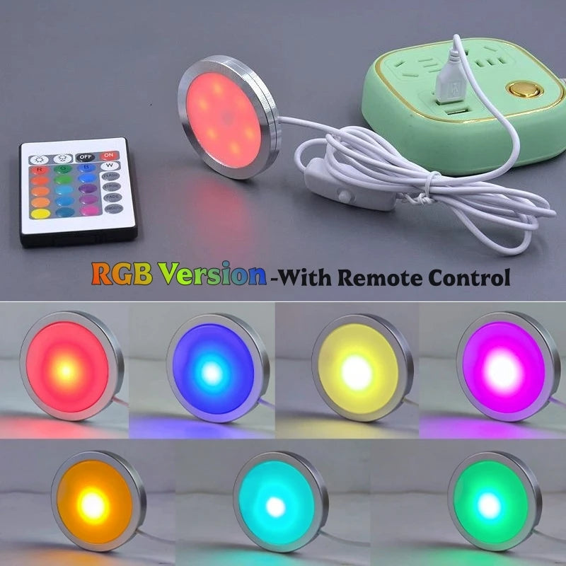 USB RGB LED Lamp Base 3W – Jewelry Display & Cabinet Light