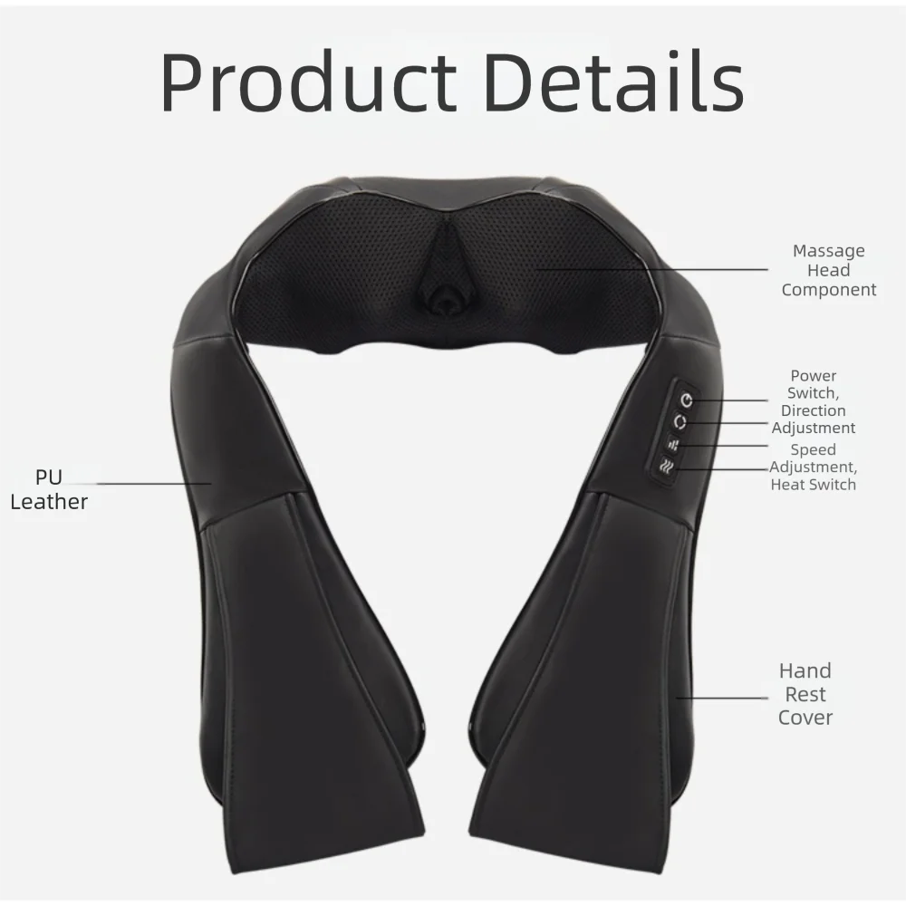 SAMMY Kneading Massage Shawl – U-Shape Neck & Shoulder