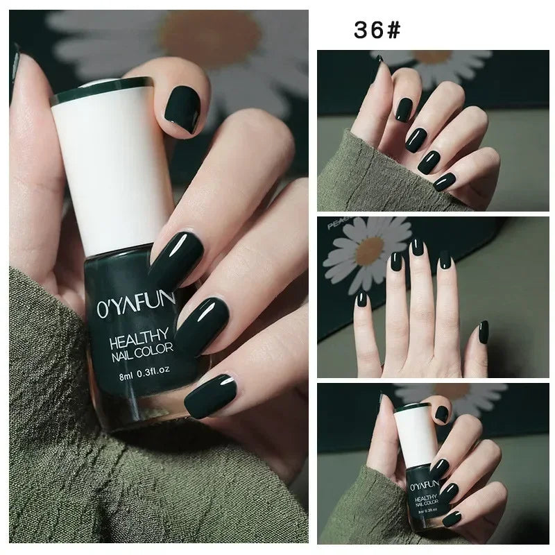 40 Autumn Brown Shades Water-Based Peel Off Gel Nail Polish
