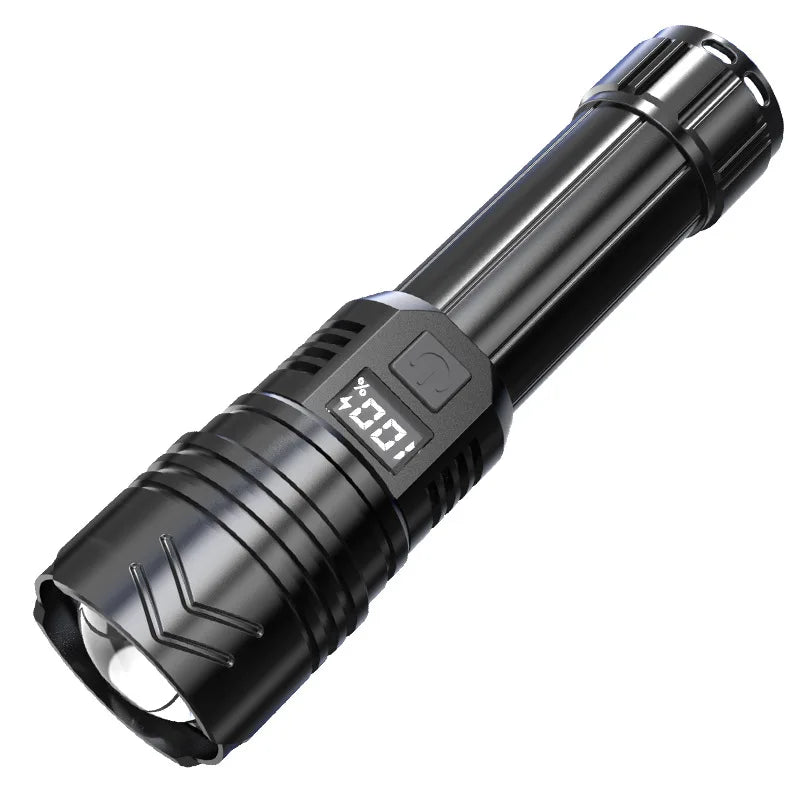 Rechargeable LED Flashlight – 3 Modes, USB-C, 1500m Beam