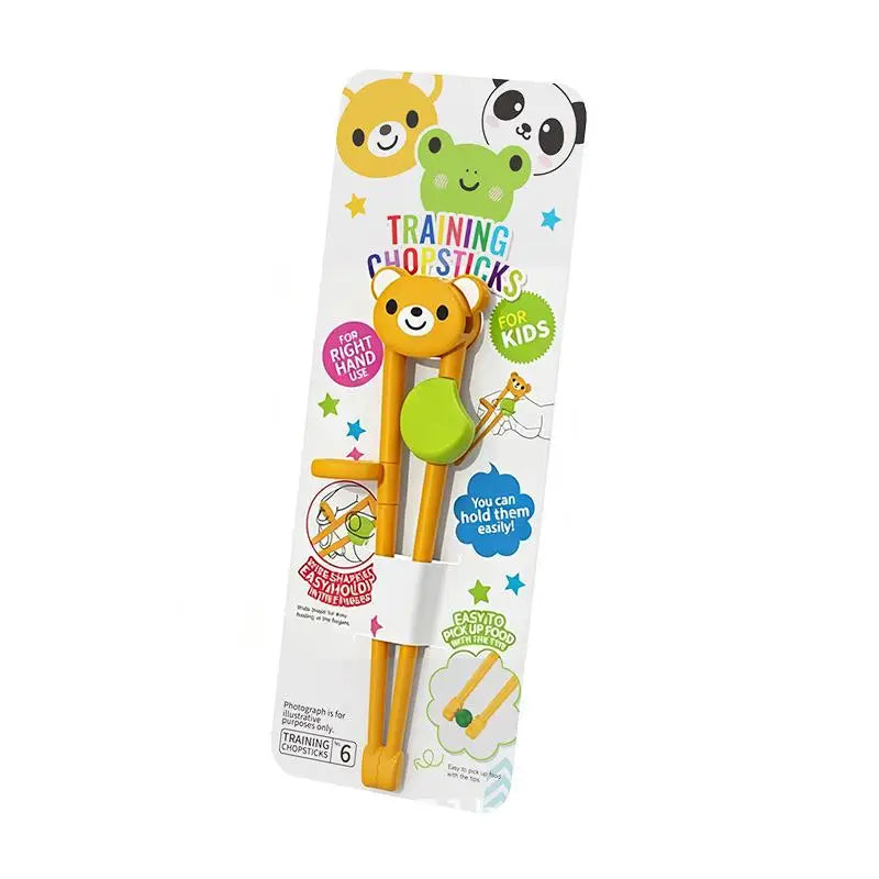 Kids Training Chopsticks – BPA-Free Cartoon Animal Non-Slip