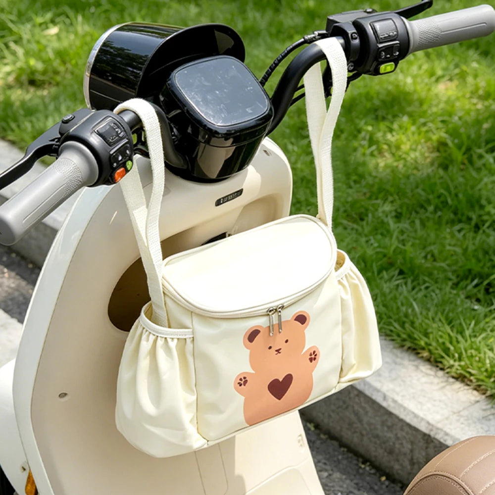 Waterproof Bear Pattern Handlebar Bag – Bike & Scooter