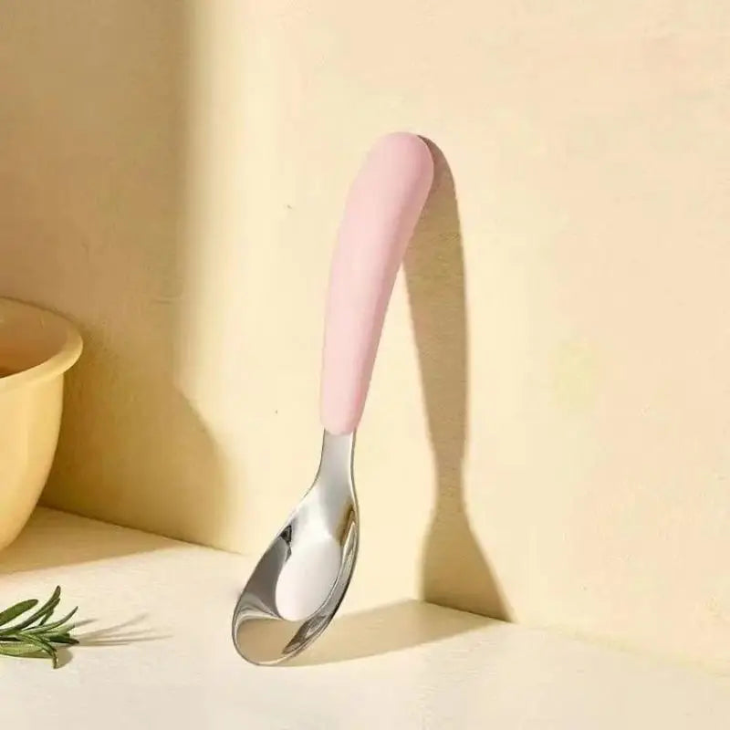 Baby Weaning Spoon – Food Grade Stainless Steel Flat Scoop