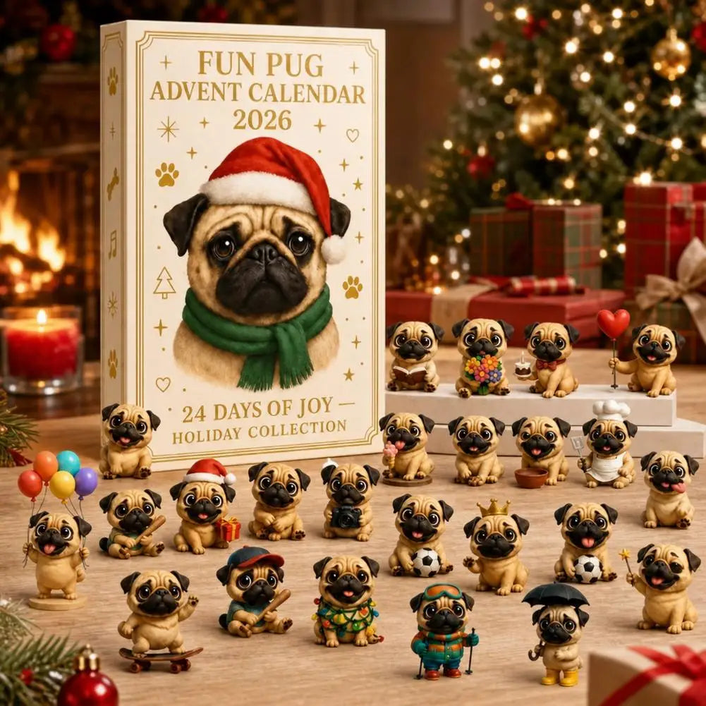 Dachshund Advent Calendar 2026 – 24 PVC Mini Dog Figurines