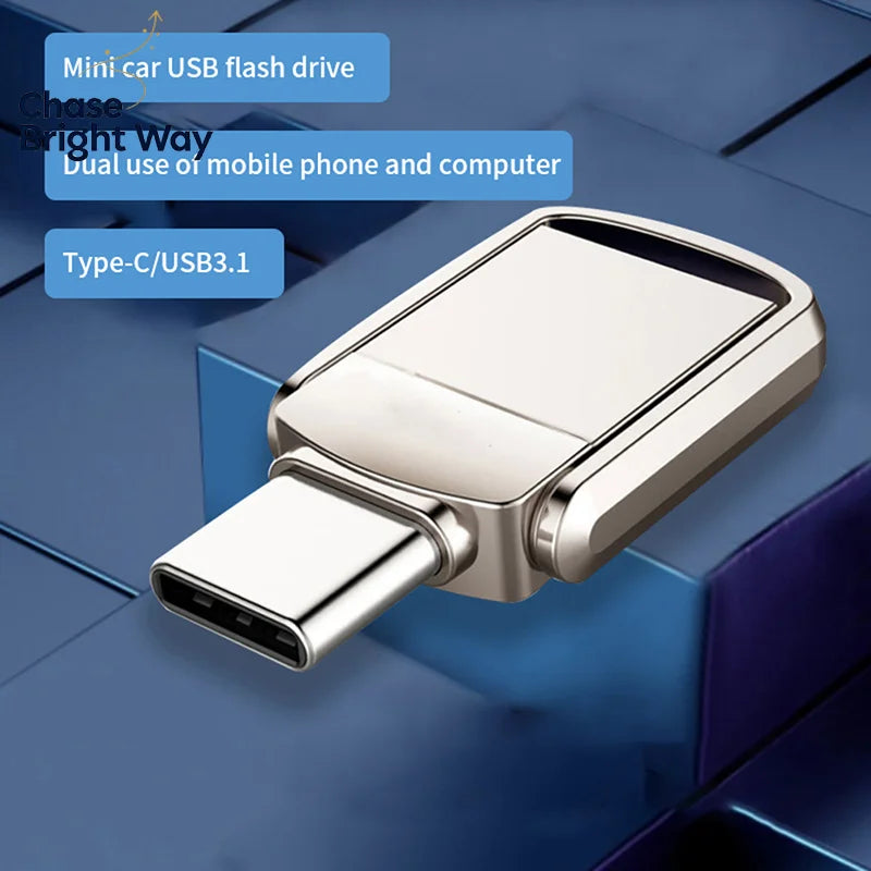 2TB Dual USB 3.0 & Type-C Flash Drive OTG Memory Stick