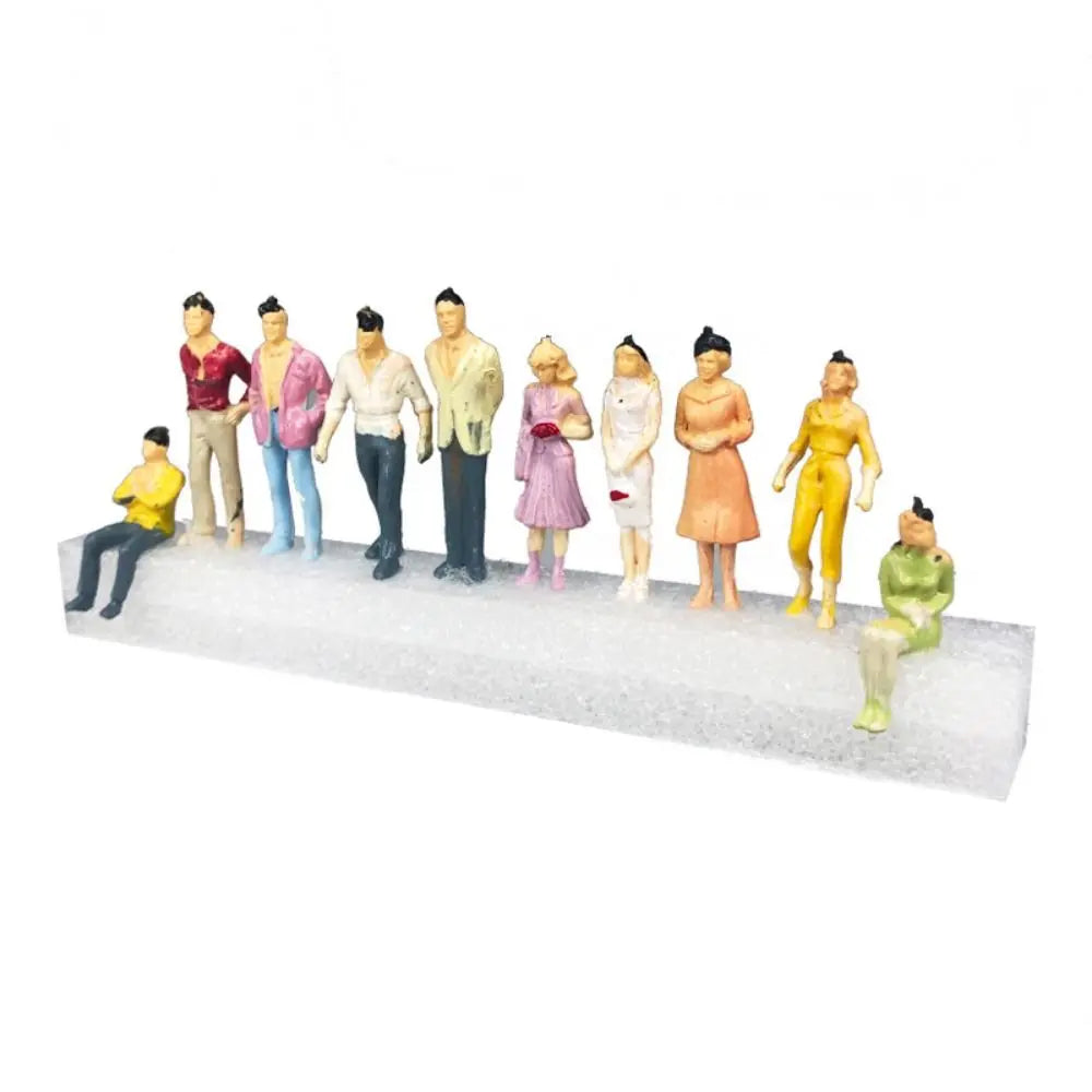 Scale Model People Figures – Assorted Poses, 10/50pcs