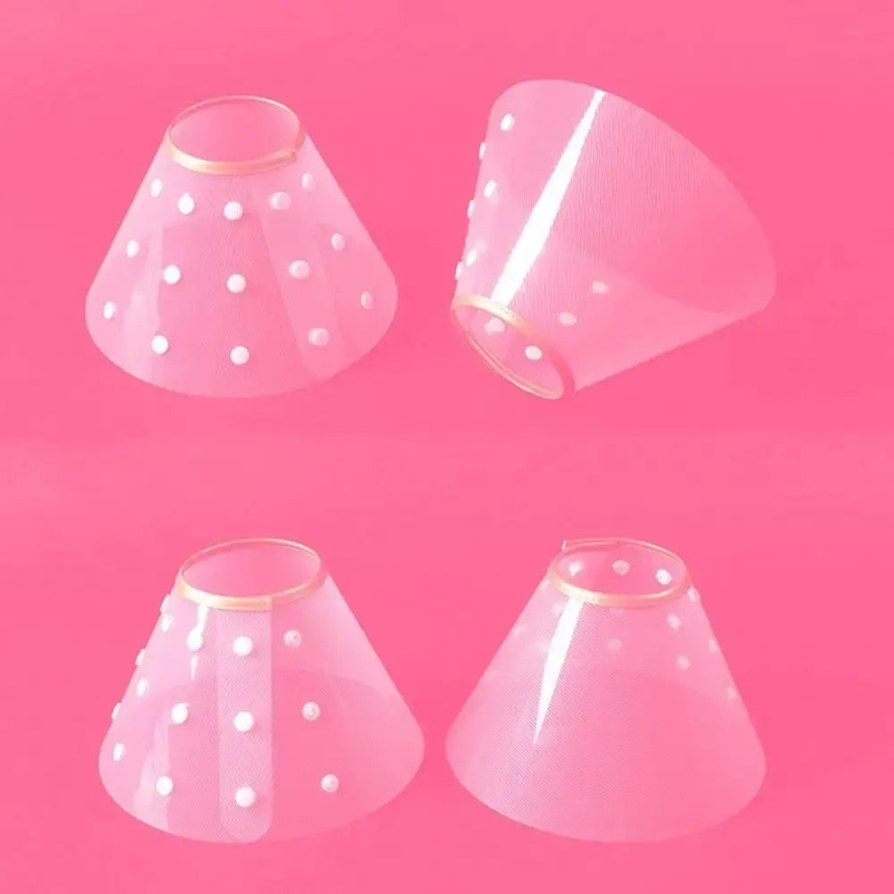 Adjustable Transparent Pet Recovery Collar – Anti-Lick Cone