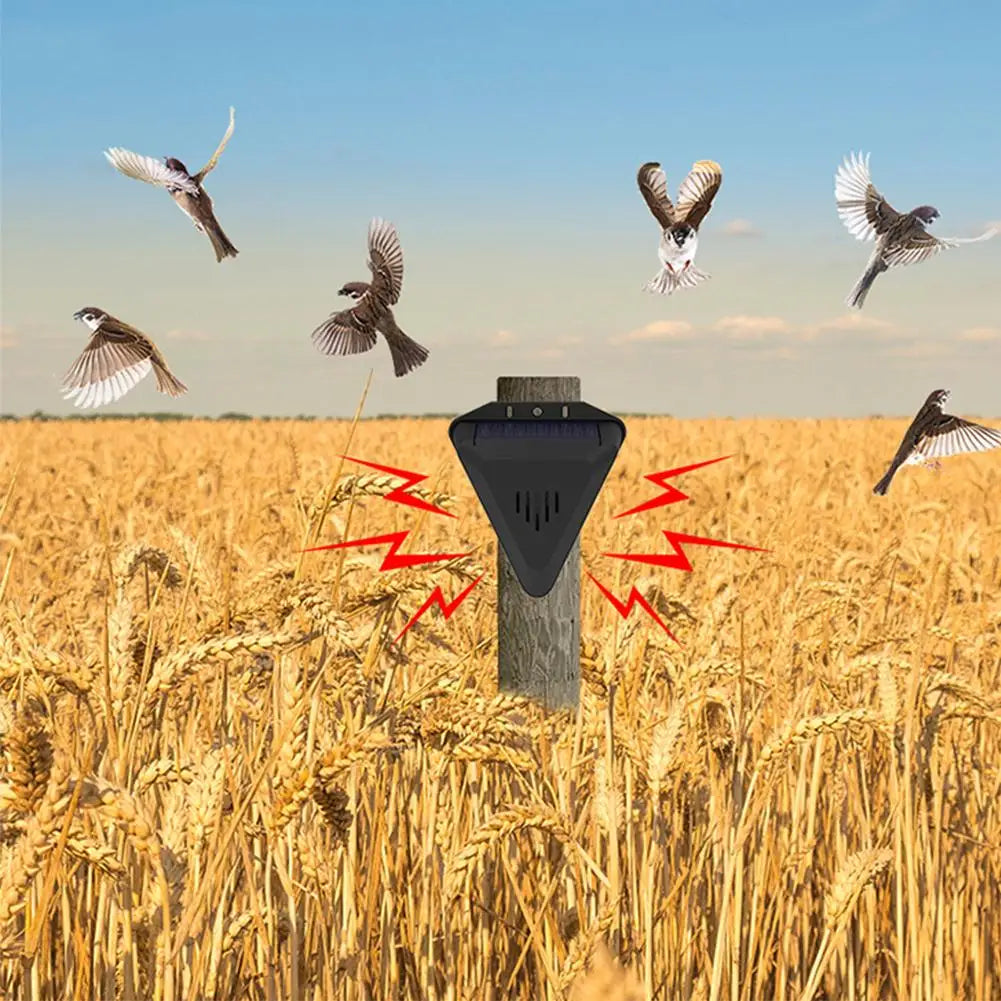 Solar Bird Repeller – 13-Mode Outdoor Animal Deterrent Device