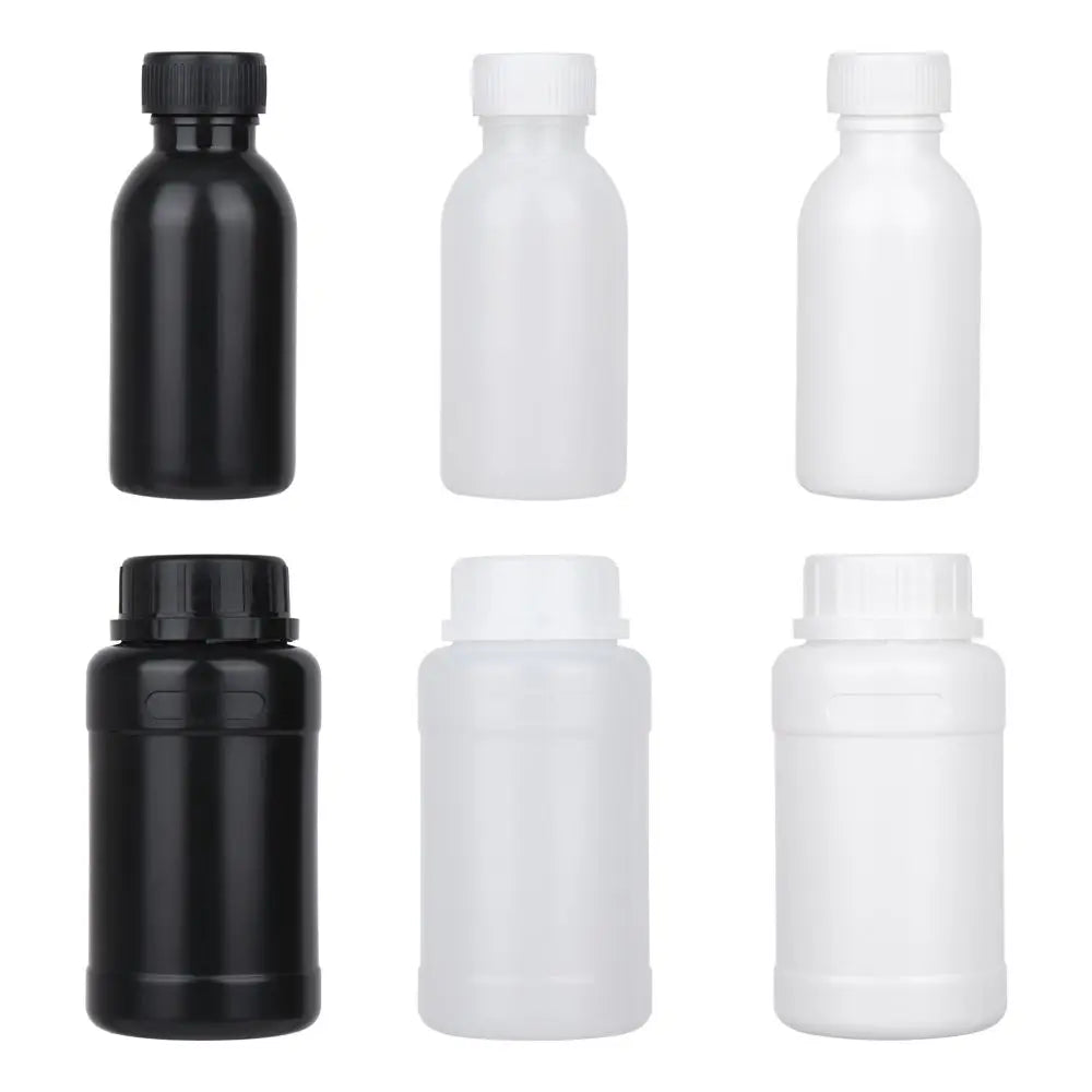 Clear Airtight Plastic Storage Jars – 100ml & 250ml Seal Bottles