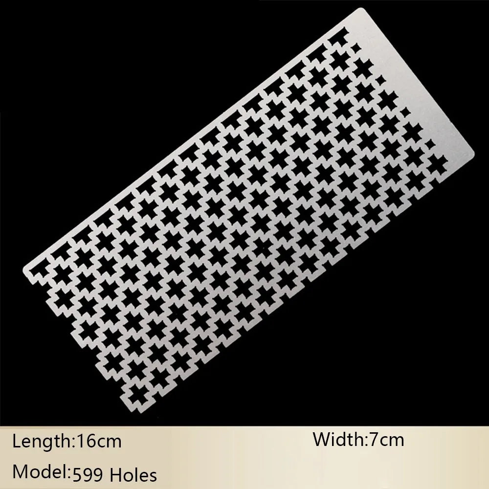 Stainless Steel Diamond Painting Cross Ruler | DIY Craft Tool
