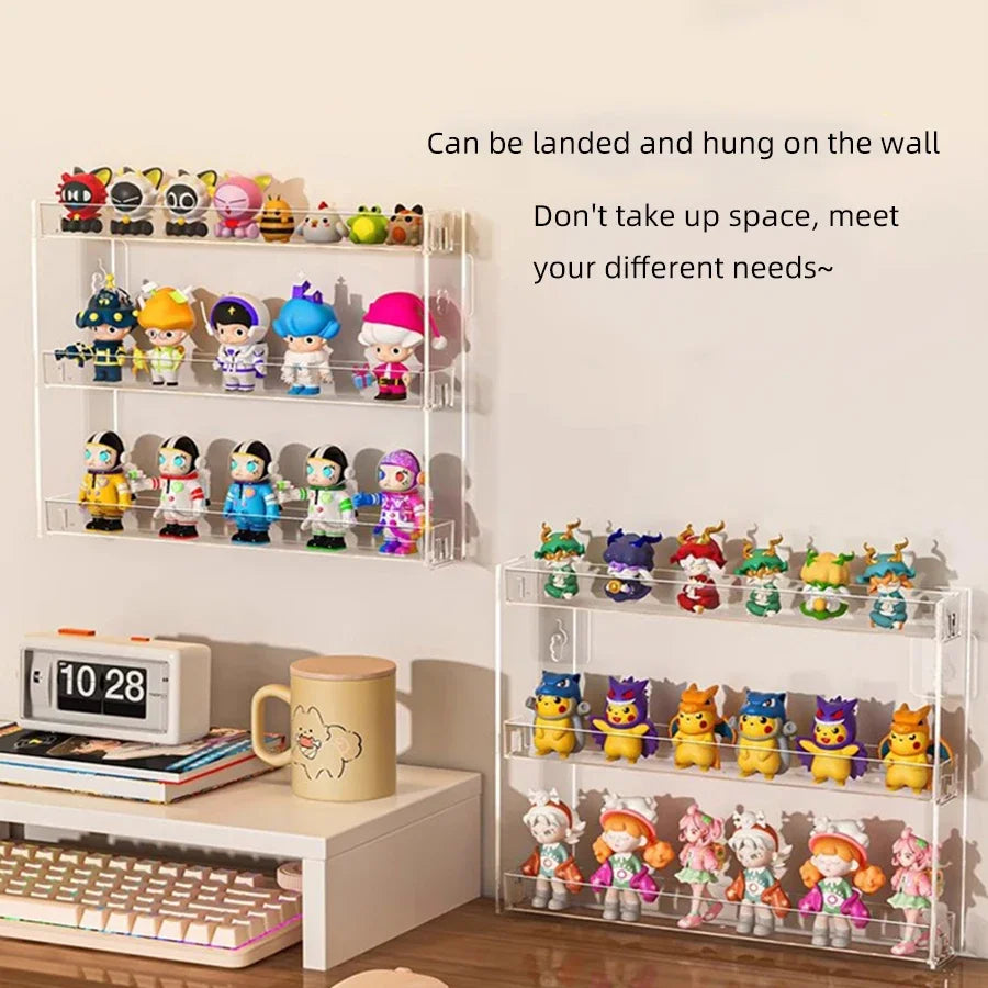 Blind Box Display Rack – No-Drill Figurine Storage Cabinet