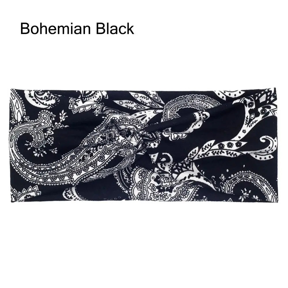 Women's Stretchy Twisted Headband – Non-Slip Yoga Sport Wrap