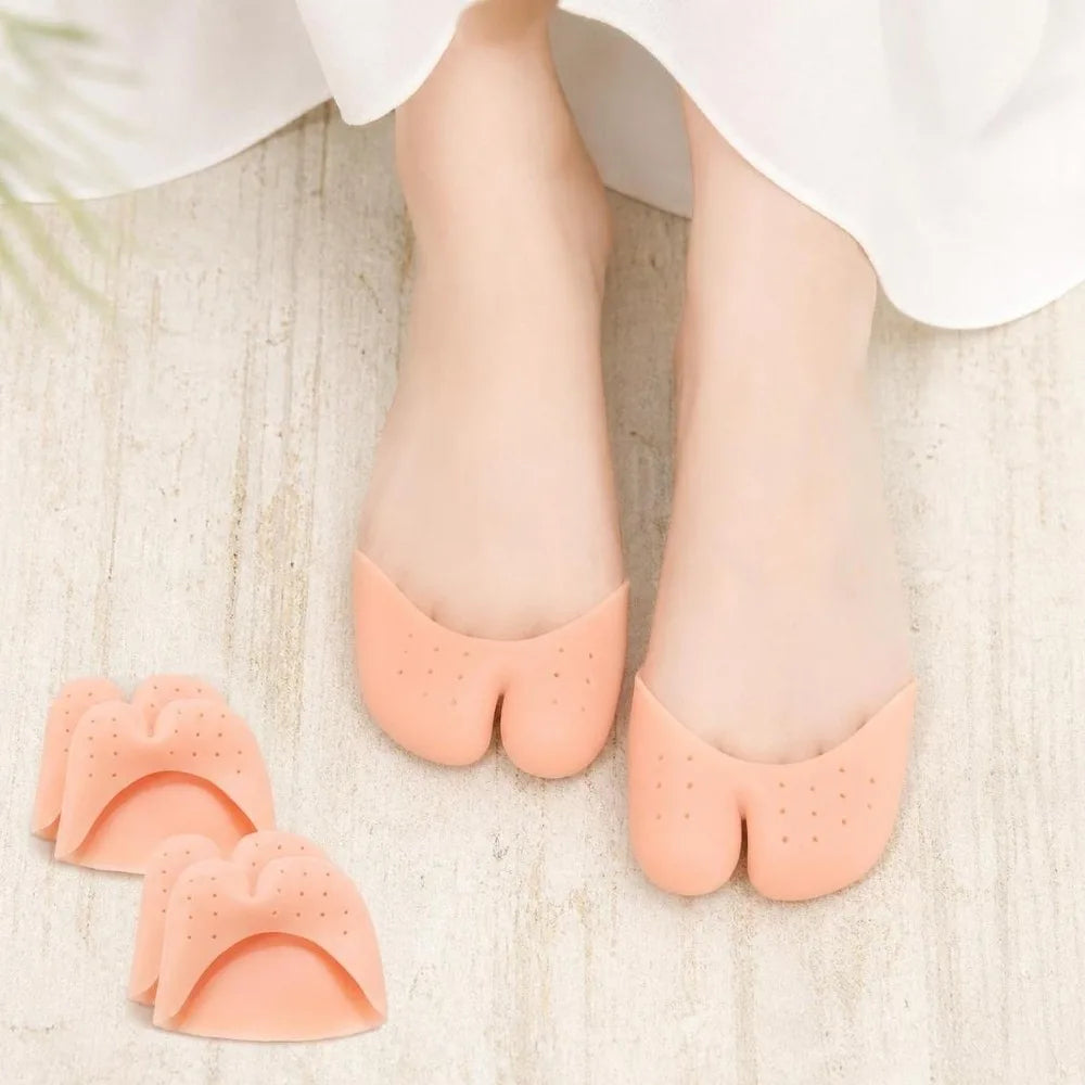 Silicone Toe Protector Sleeve – Soft Forefoot Cushion Pair