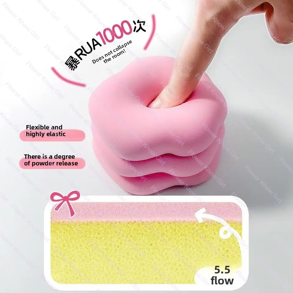Marshmallow Thumb Powder Puff – Air Cushion Makeup Sponge 6cm