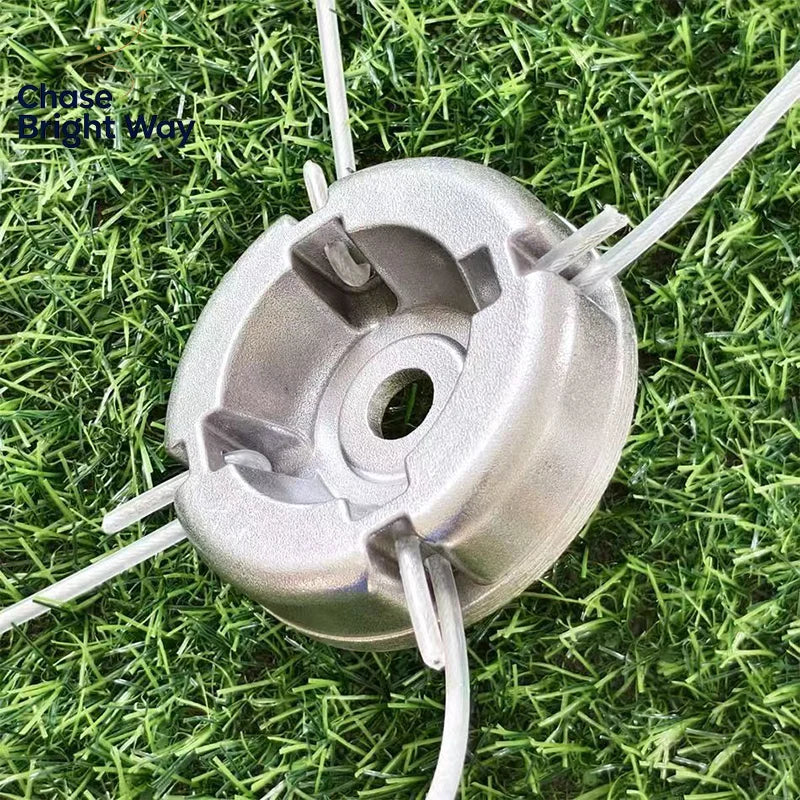 Universal Aluminum Alloy Trimmer Head with Nylon Mowing Line