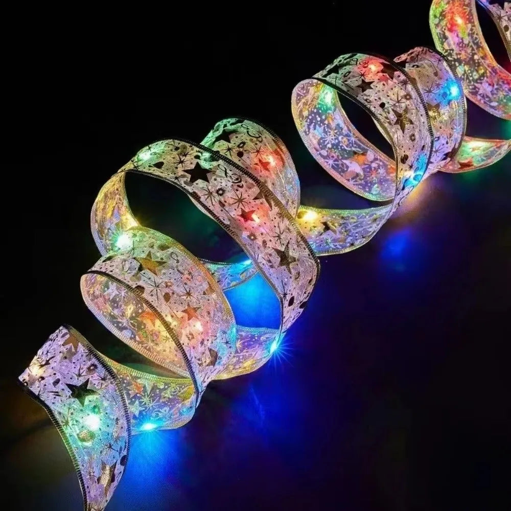 Ribbon Christmas Fairy Lights 10m – USB & Battery Warm White