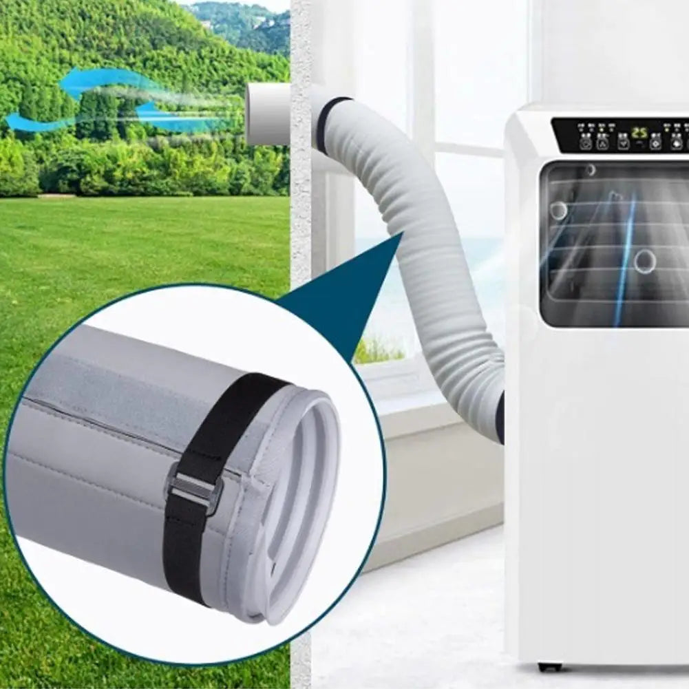 AC Hose Insulation Cover Wrap with 3 Elastic Straps | 150x53cm