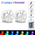 RGB Underwater LED Pool Light – 10 LED Remote IP68 Waterproof