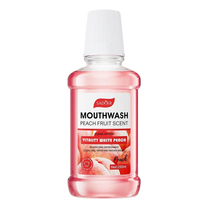 SADOER 250ml Flavored Mouthwash – Lemon, Mint & Peach