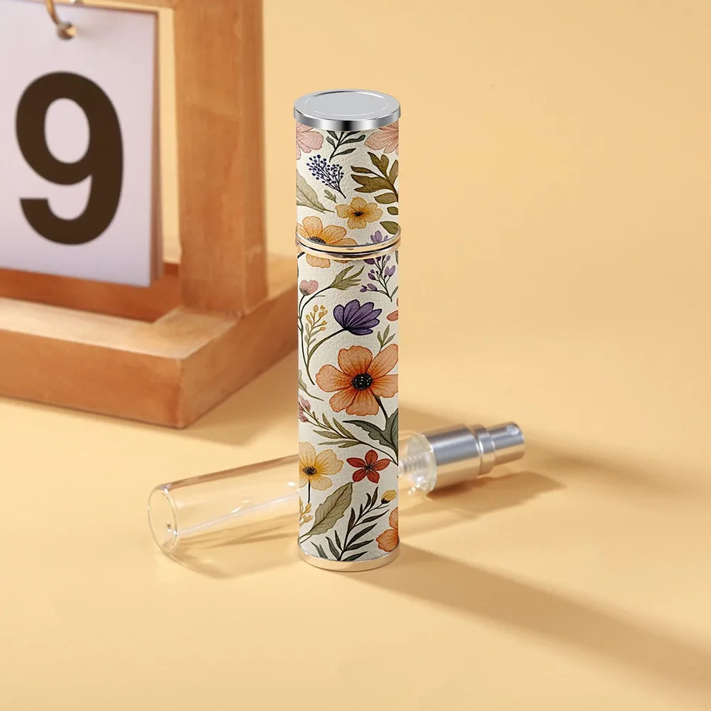 PU Leather 10ml Refillable Perfume Spray Bottle | Travel