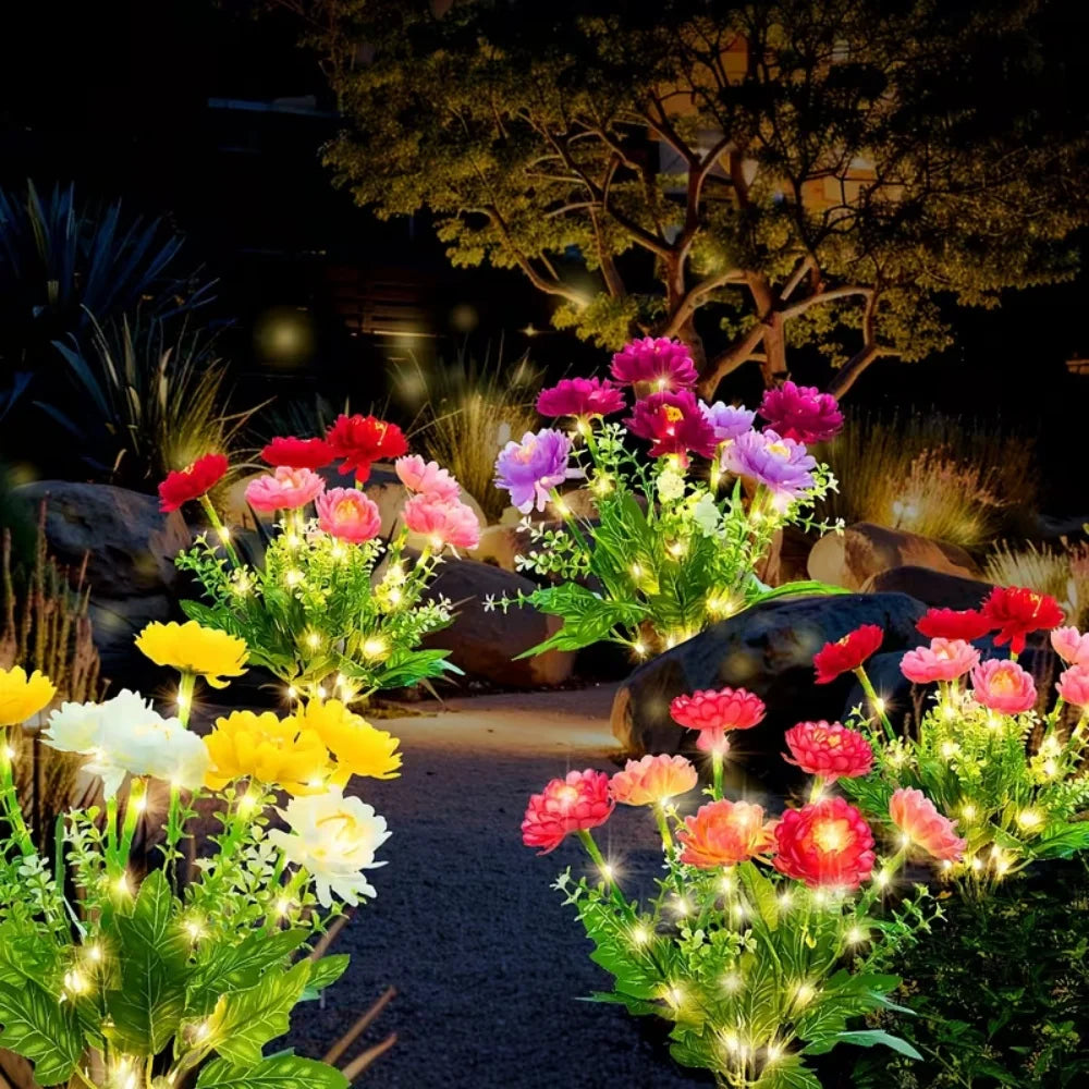 Solar Orchid Flower Garden Lights – IP65 Waterproof Auto On/Off