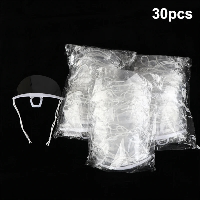 Reusable Transparent Anti-Fog Face Shield Cover – 10/20/30 Pk