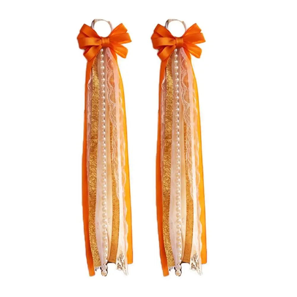 Pearl Bow Ribbon Boot Charms – Lace Tassel Shoe Accessories