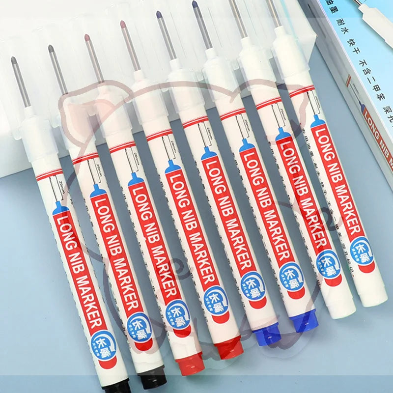 Long Nib Deep Hole Marker Pen – 20mm Waterproof Marking Tool