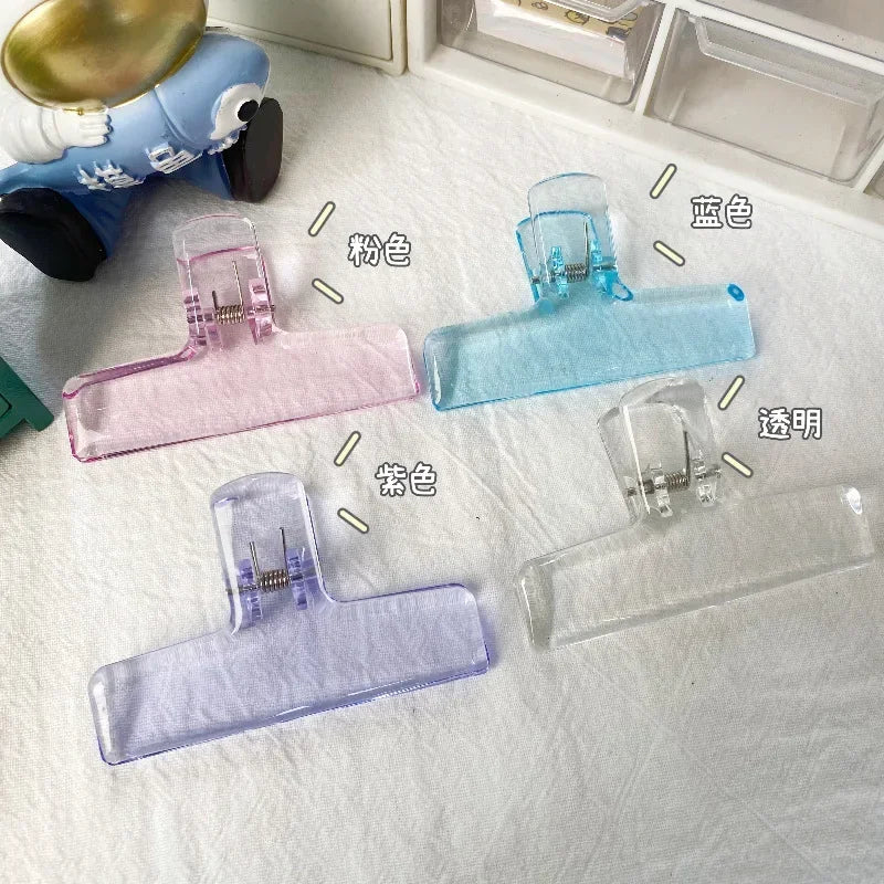 Transparent Acrylic Spring Clips | Minimalist Stationery Clips