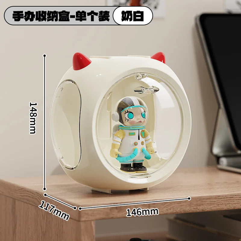 Transparent Figure Display Case – Stackable Magnetic Box