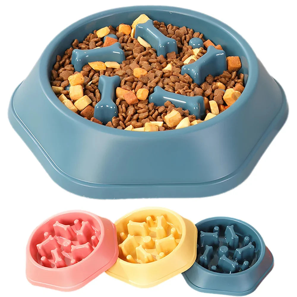 Slow Feeder Dog Bowl – Anti-Slip Puzzle Dish for Dogs