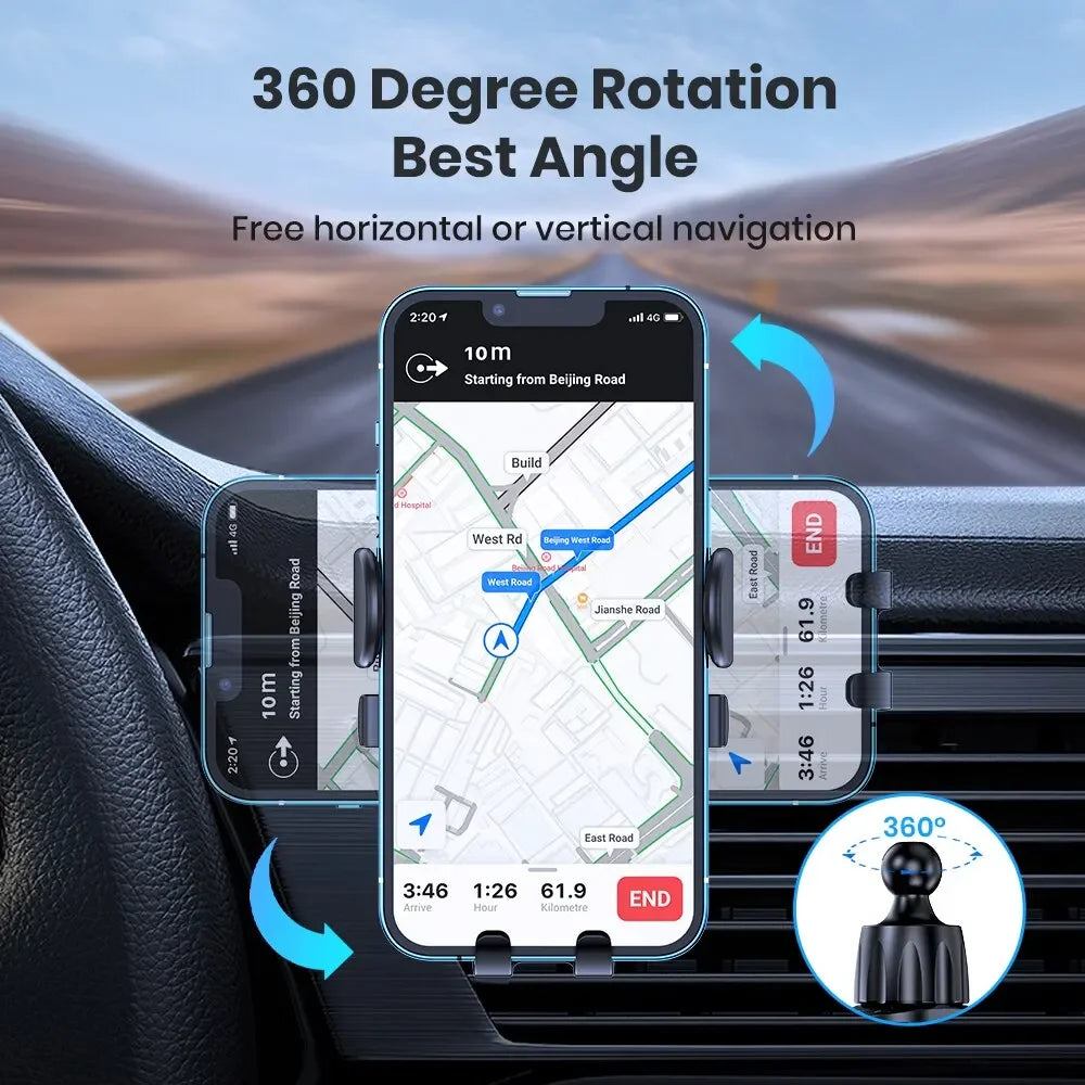 Universal Gravity Car Air Vent Phone Holder | 360° Mount