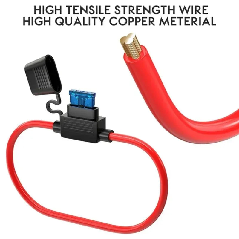 Waterproof Inline Mini Blade Fuse Holder 12V 20A – 5-Pack