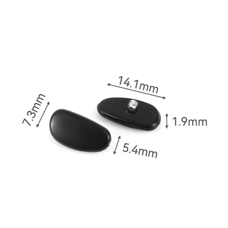 5-Pack Anti-Slip Silicone Nose Pads for Eyeglasses & Sunglasses