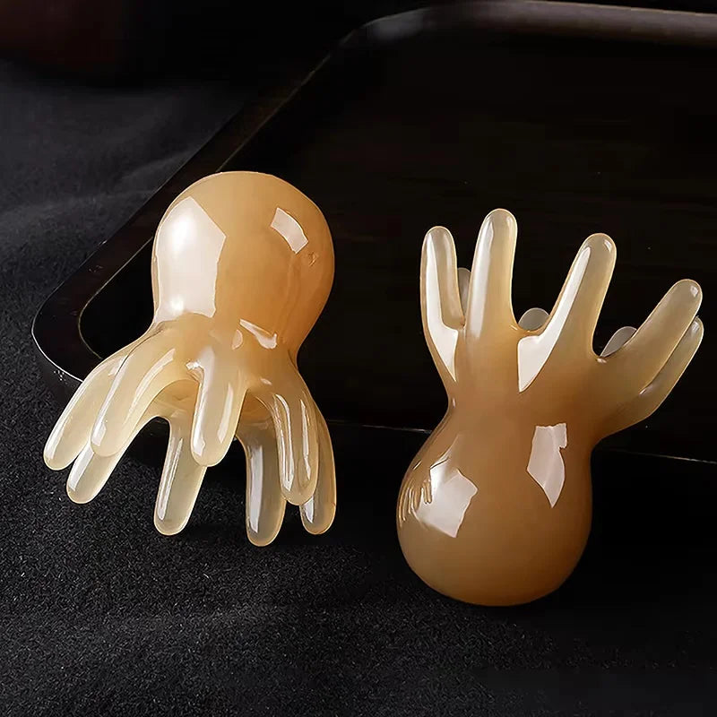 Octopus Resin Scalp Massage Comb – Meridian Scraping Tool