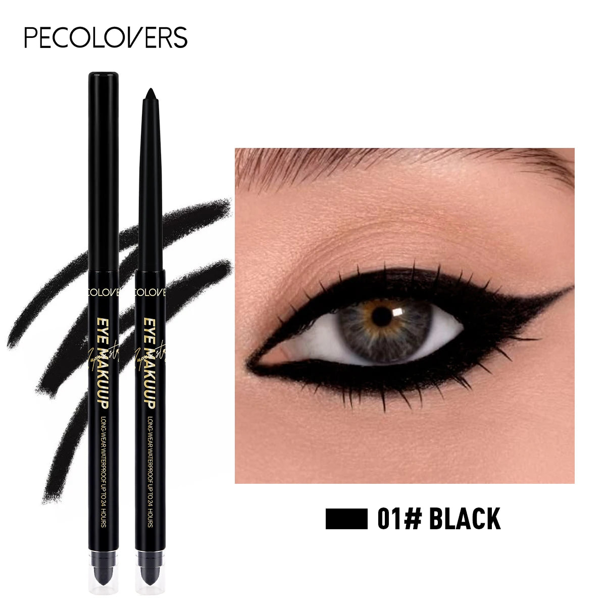 Waterproof Gel Eyeliner & Eyeshadow Pencil – Matte, Long-Lasting