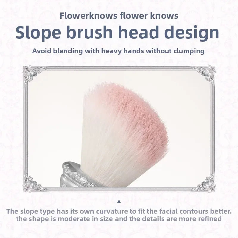 Flower Knows Shell Pearl Bunny Makeup Brush – Foundation & Powder