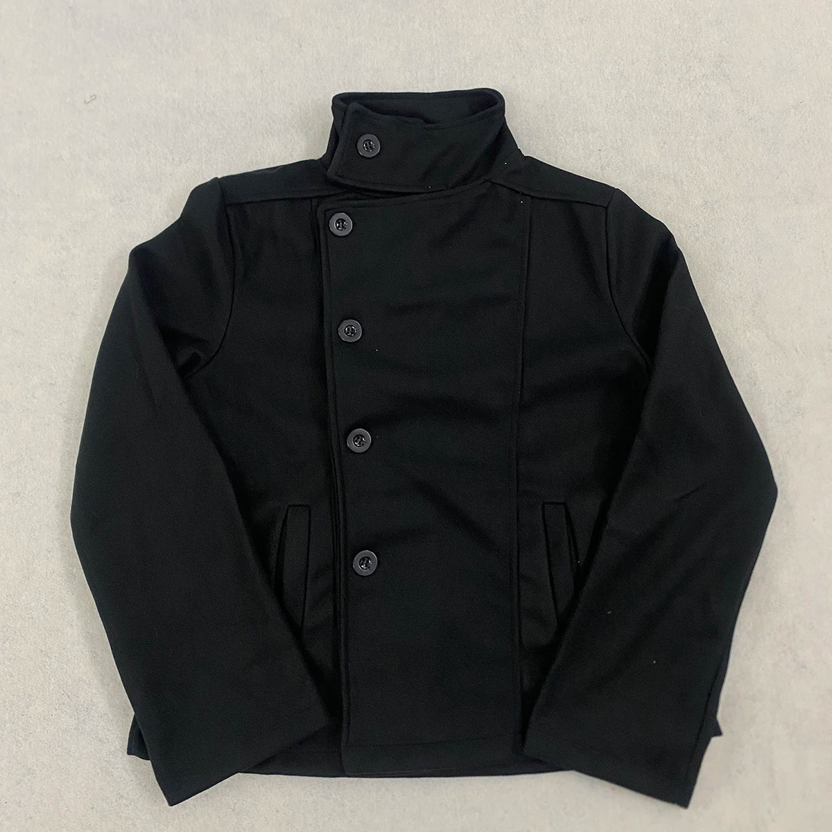 Y2K Harajuku Turtleneck Coat – Women's Streetwear Jacket