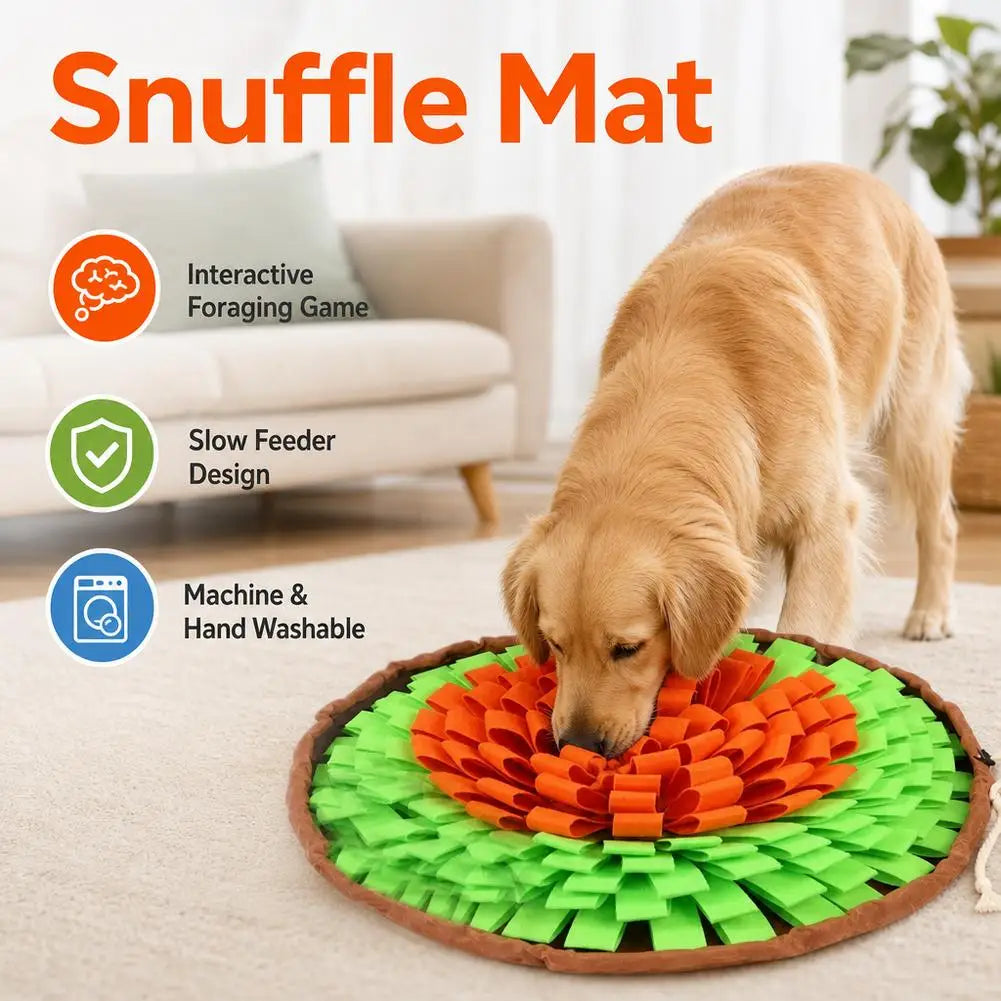 Pet Snuffle Mat for Dogs – Slow Feeder Interactive Foraging Toy
