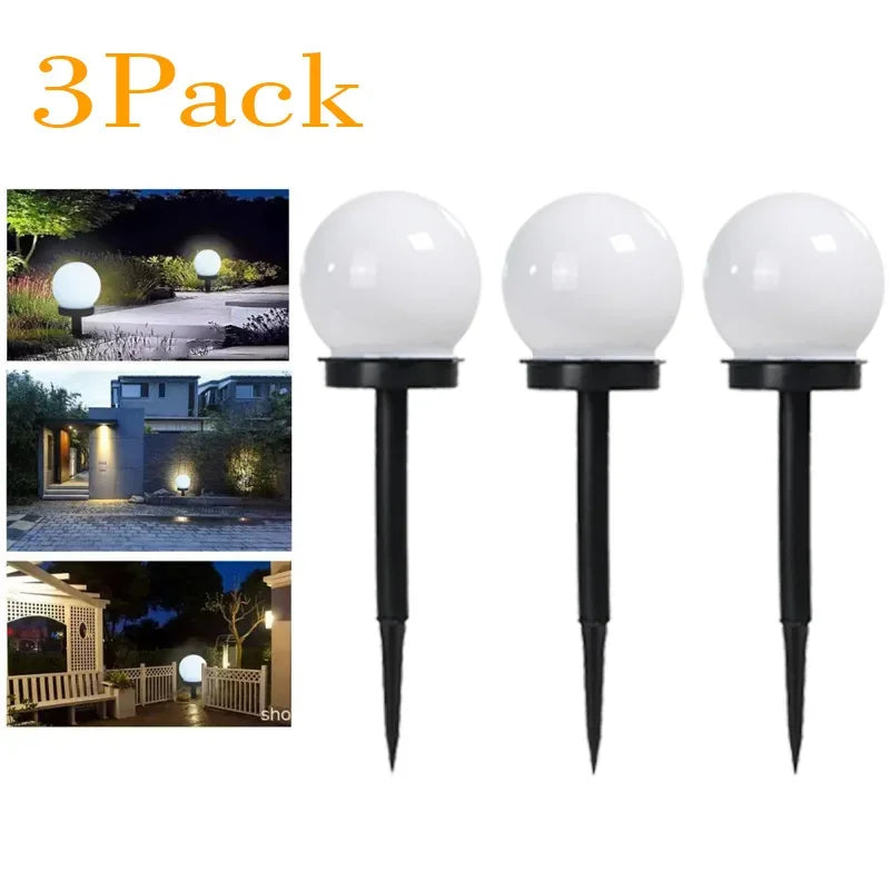 Solar LED Ball Garden Light – Waterproof Outdoor Lawn Lantern